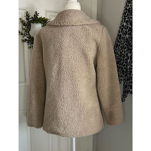 Monnari Women’s Sherpa Double Breasted Coat (Sz Med) - Picture 2 of 7